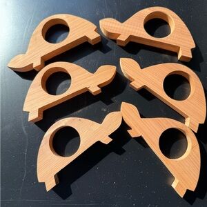 Wooden Turtle Napkin Rings